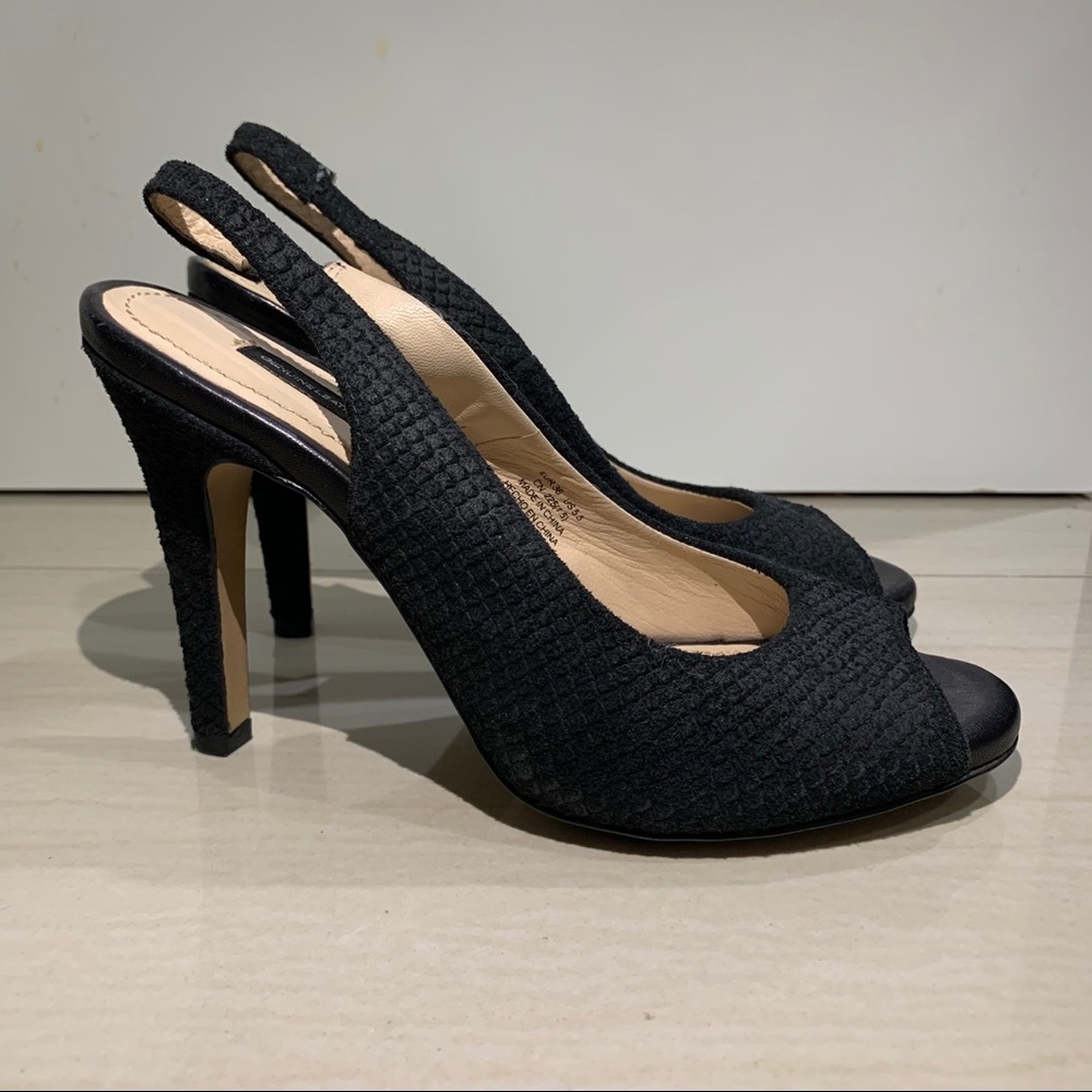 Genuine Leather sling back heels by H&M